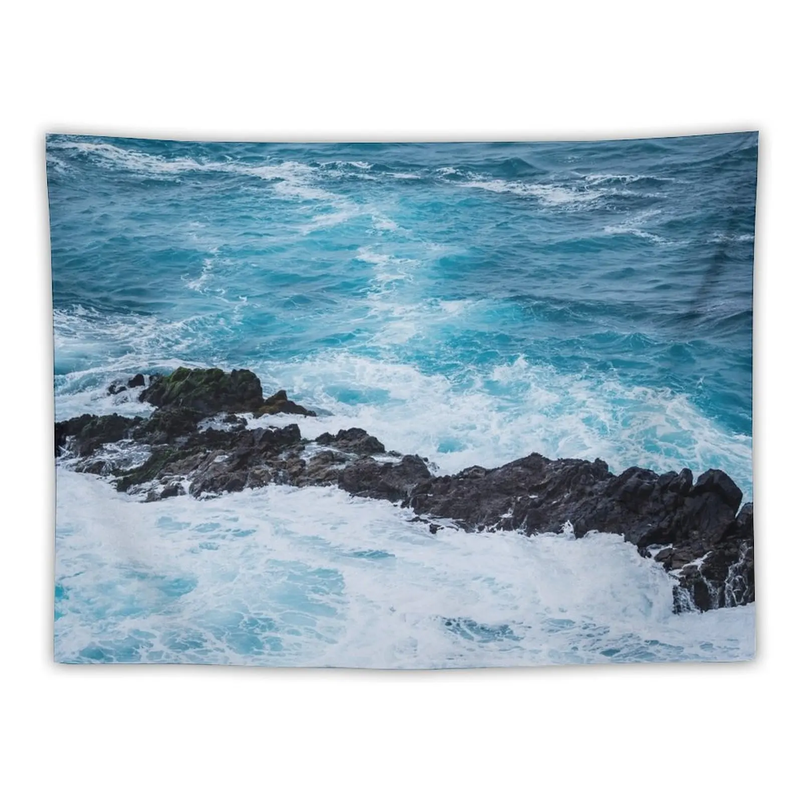 

Blue Ocean Waves Tapestry Decorative Wall Mural Things To The Room Tapestry