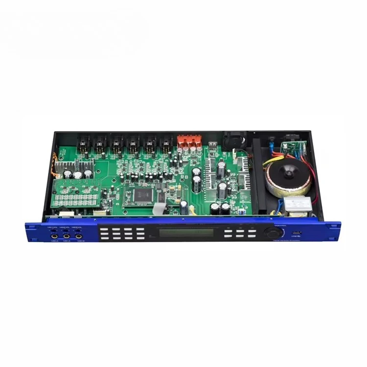 Audio Mixer With Uhf Wireless Microphone Professional Audio Processor Digital Karaoke Processor Mixer Amplifier Audio Mixer