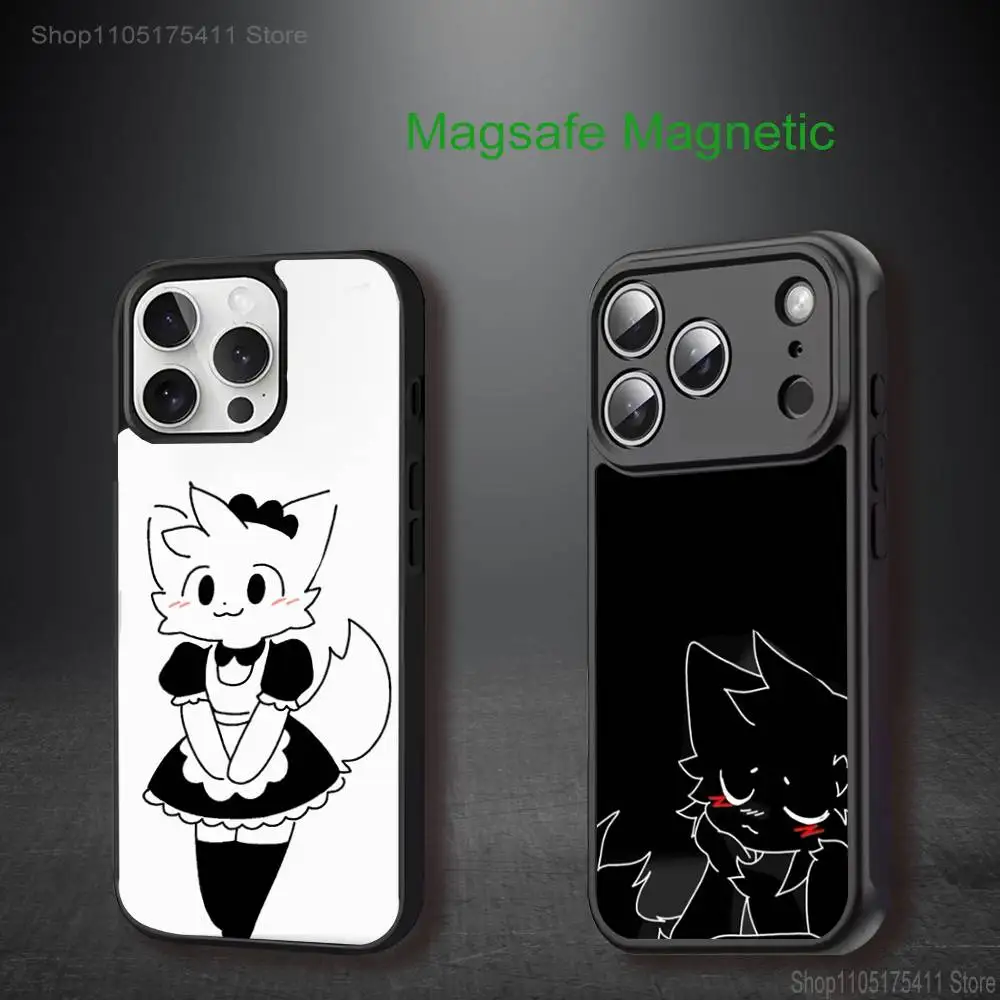 

Cute B-BoykisserES Furry Phone Case For iPhone 17,16,15,14,13,12,11,Pro,Max,Plus,Mini,SE4,E Magnetic Magsafe Wireless Charging