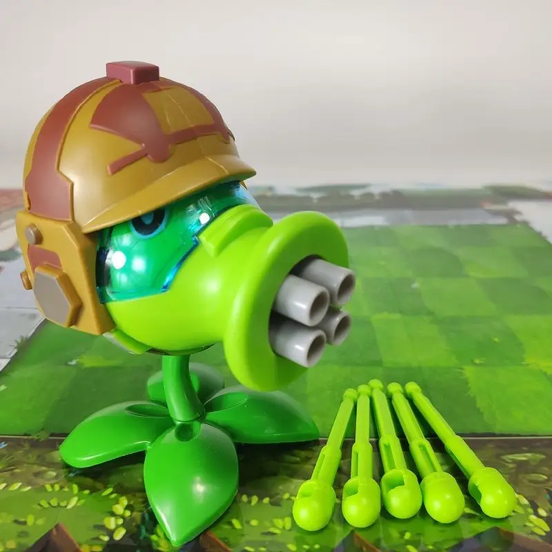 Plants Vs Zombies Toy Full Set Machine Gun Pea Shooter Big Flame Pea Pod Boy Girl