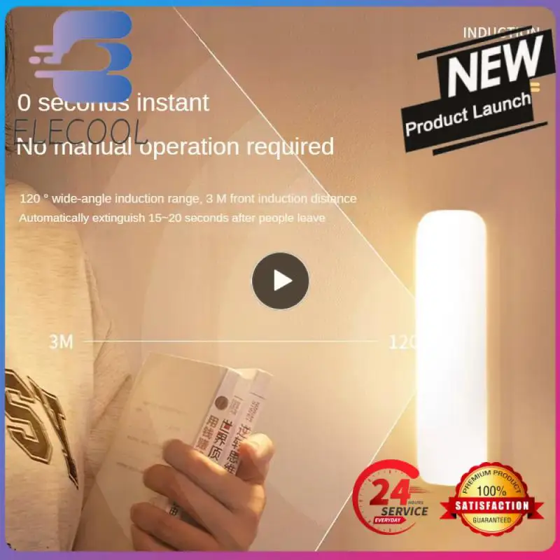 

Intelligent Induction Night Light Smooth Soft Warm Light Long Endurance Easy Installation Highlight Home Decoration Led Lights