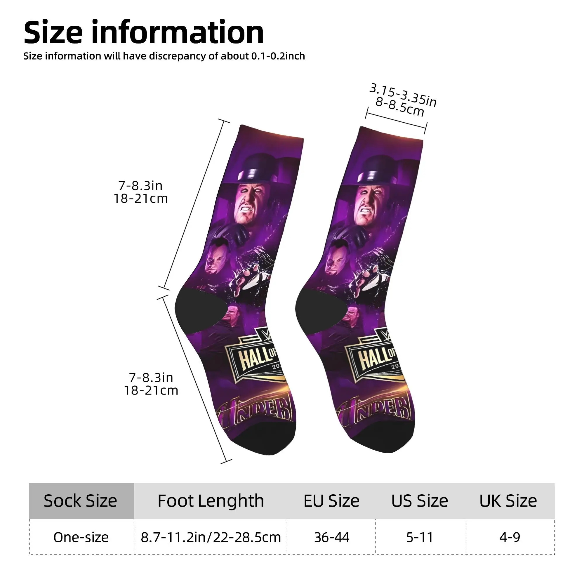 جوارب المصارعة Undertaker جوارب رجالية جوارب عصرية ناعمة للشتاء لركوب الدراجات تصميم غير قابل للانزلاق فكرة هدية