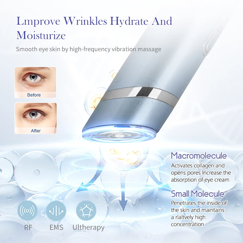 آلة تدليك تجميل العين LED العلاج بالضوء أداة الجمال جهاز رفع العين تدليك رفع الجلد المضادة للتجاعيد سبا أداة الوجه #4