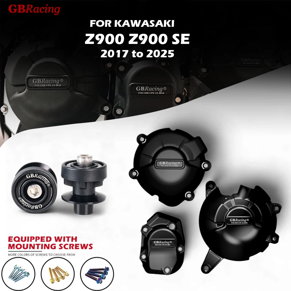 أغطية محرك سباق الدراجات النارية GB حافظة حماية لـ Kawasaki z900 2017-205 Z900SE 2021-2025