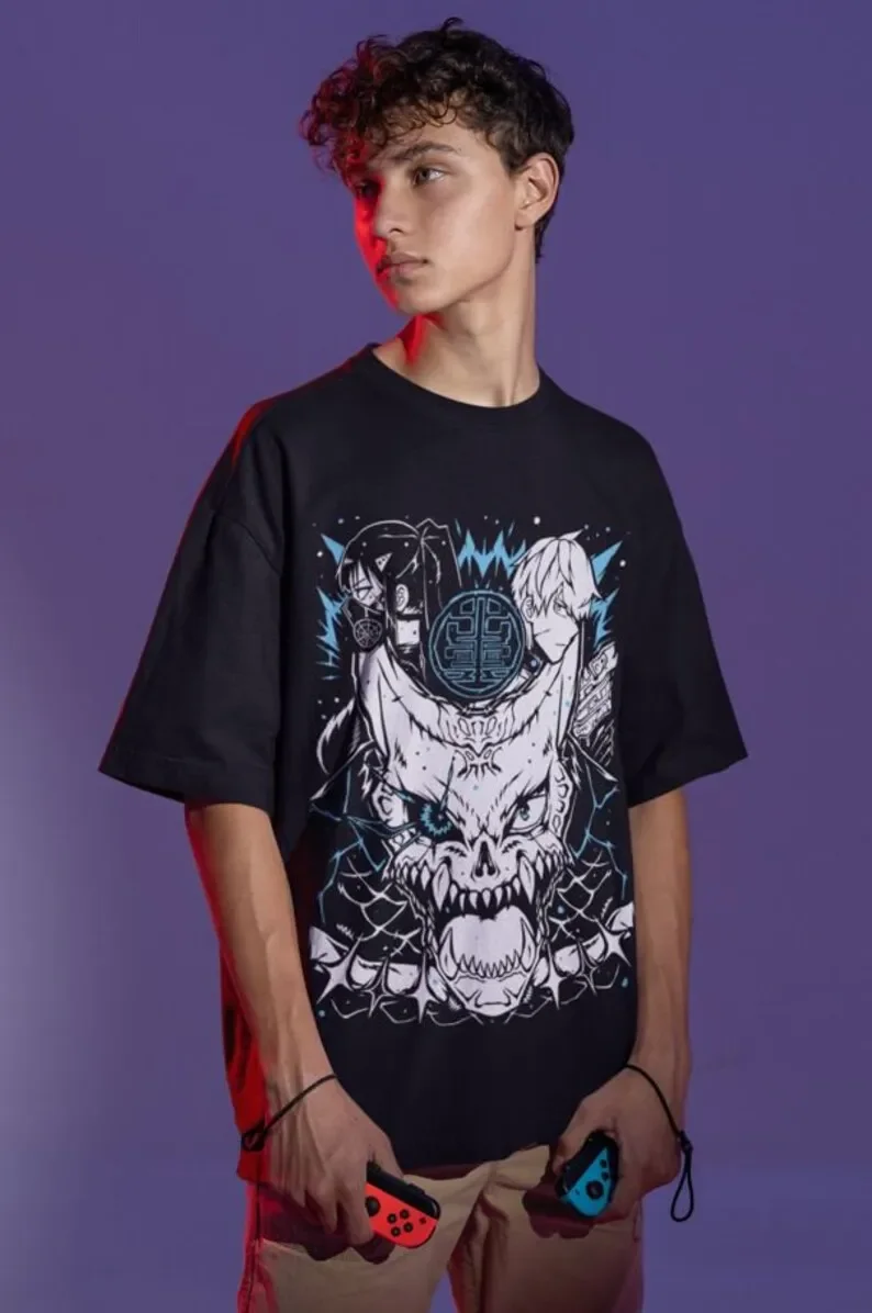 Flame Streetwear Tee - Japanese Inspired - Unisex - Comfortable Cotton