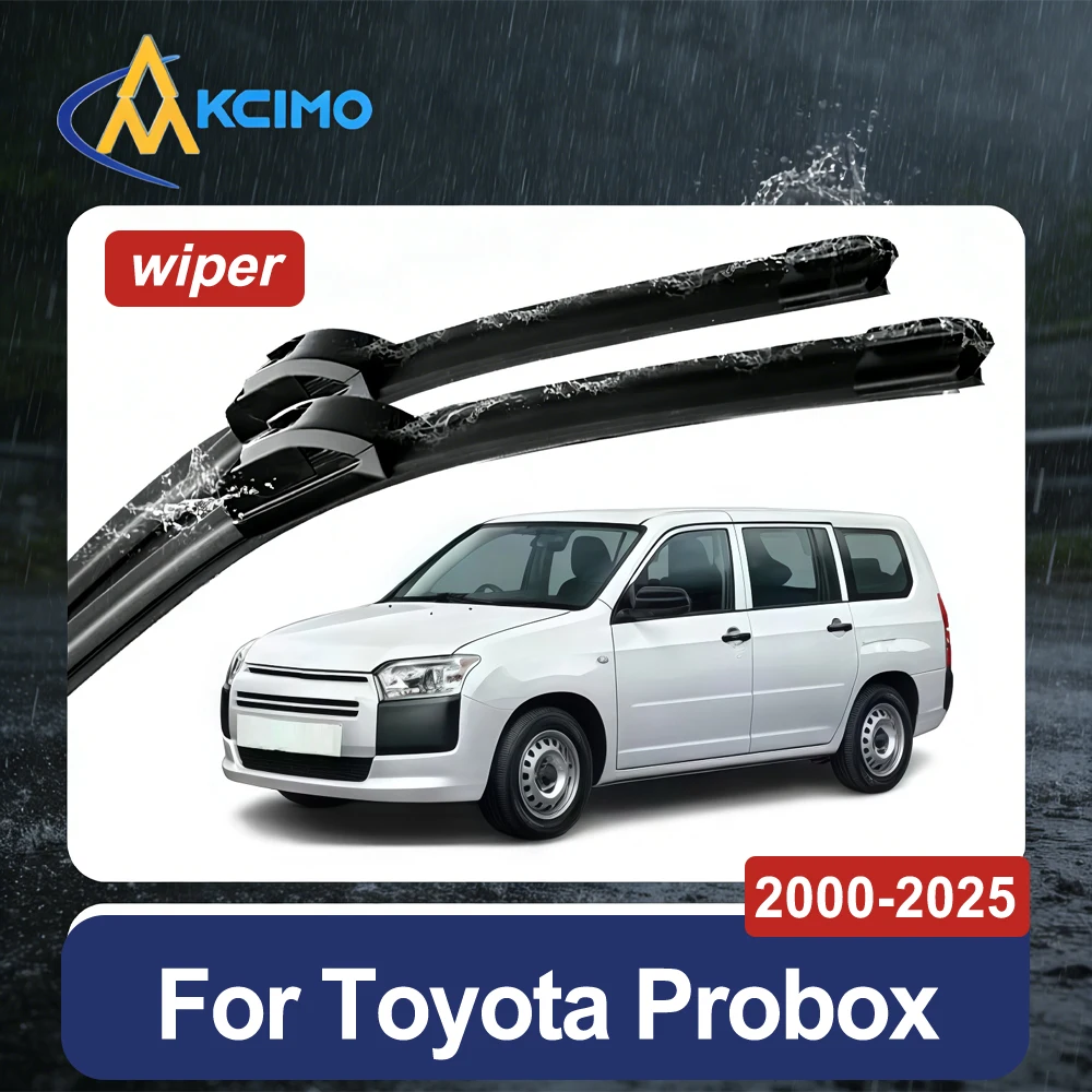 

All-Weather Protection Windshield Wipers 2 Pieces for Toyota Probox XP50/160 2000-2025 Complete Blades Front Wiper Kit