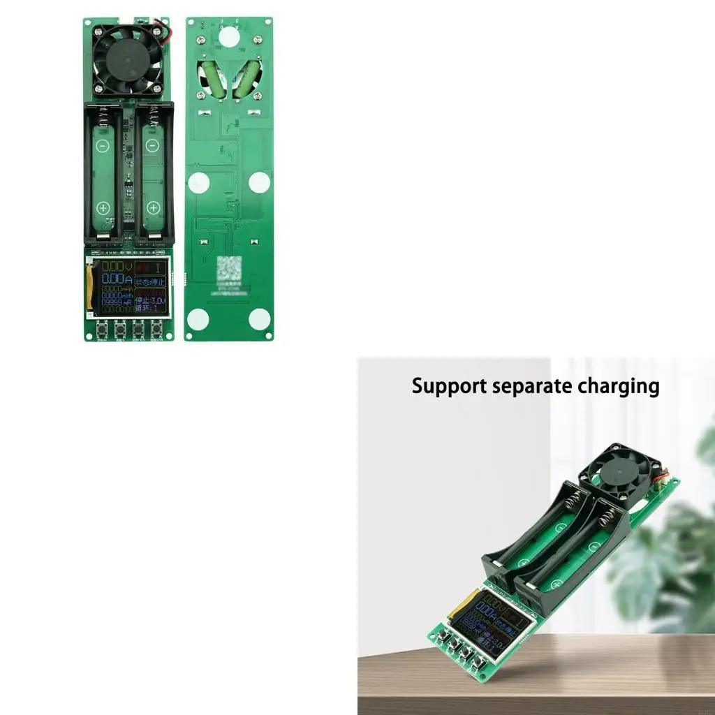 Professional Double Channel Battery Capacity Tester Automatic Cycling Mode Internal Resistance Measurement