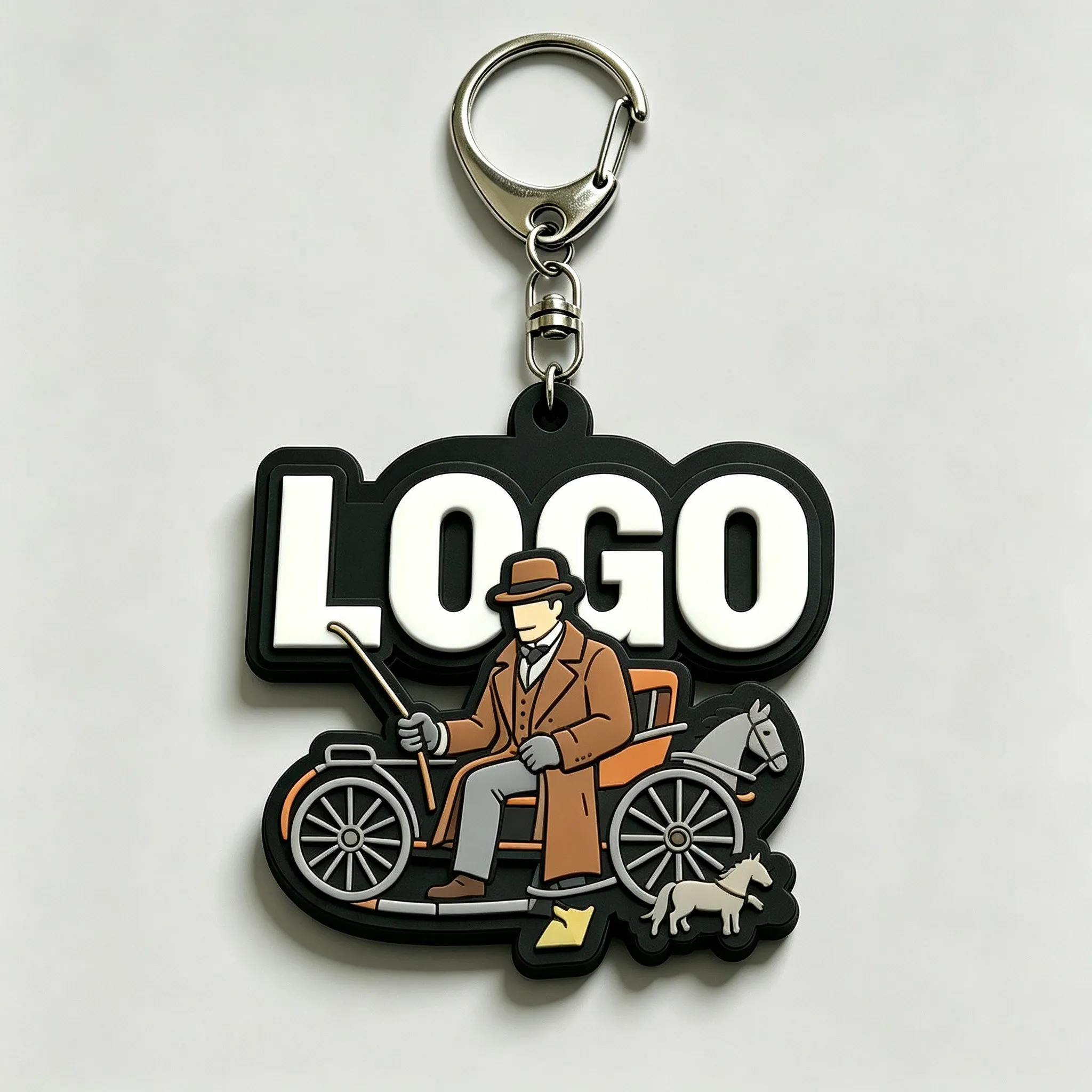 Promotional Gift For Custom Logo Silicone Keychains 2d 3d Pvc Keychains for DIY Luggage Labels