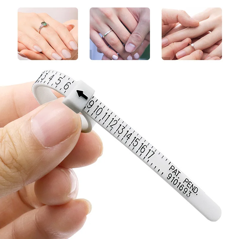 3PCS US Size Ring Measuring Circle  Finger Size Gauge Men Women Sizes A-Z Jewelry Accessories Tools