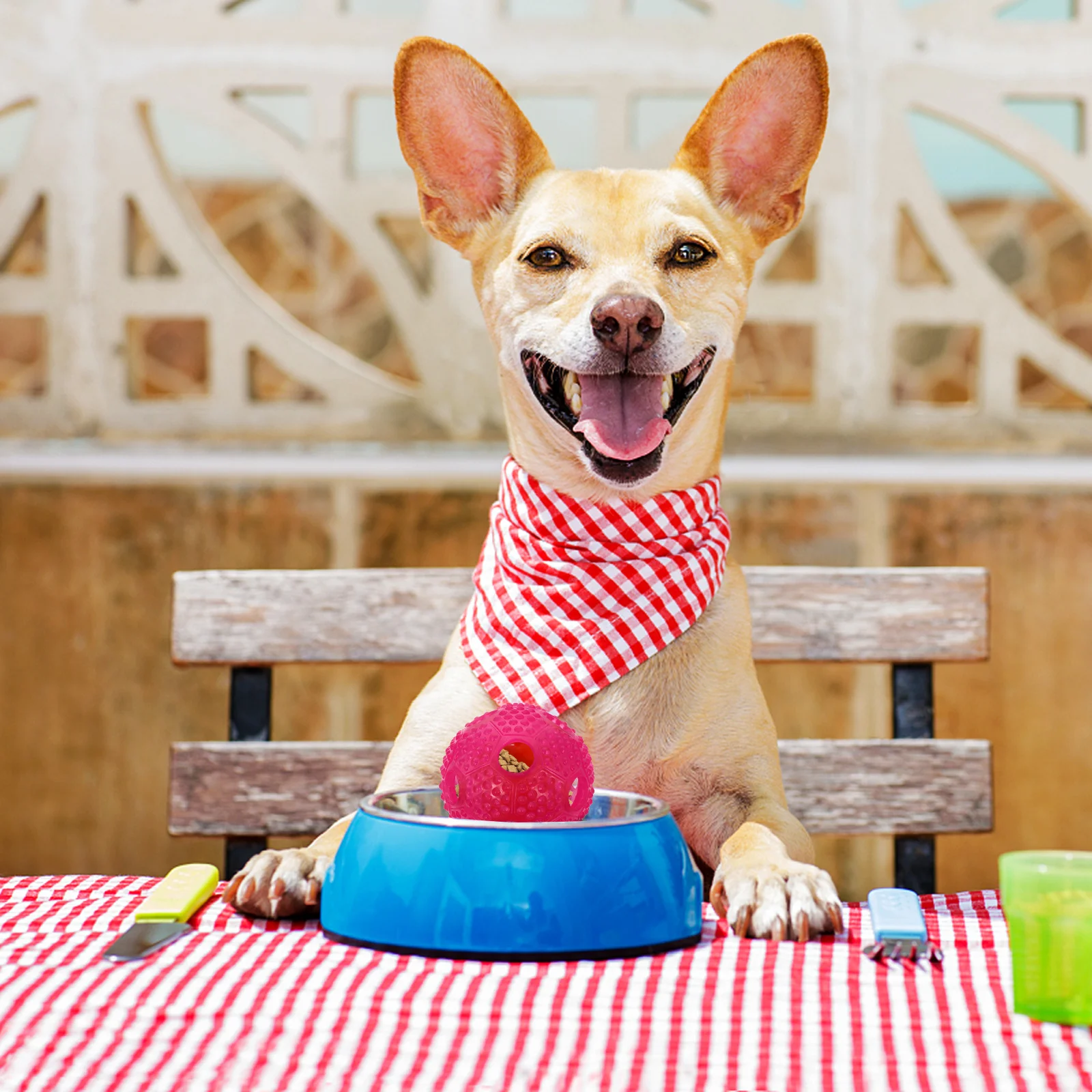 

Dog Chew Treat Pet Slow Feed Rubber Interactive Plaything for Grinding Feeding Biting Resistant Safe Non-Abrasive Gift Dogs