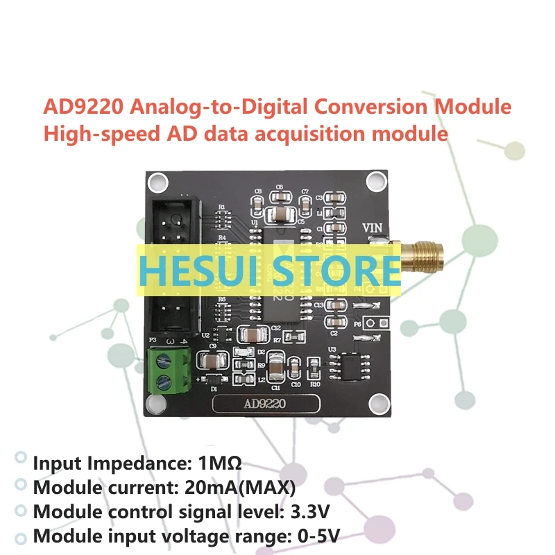 AD9220 Modulo acquisizione dati AD ad alta velocità Frequenza di campionamento ADC 10MSPS a 12 bit