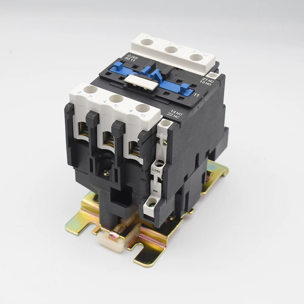 

AC contactor 40A 50A 3P+1NO1NC Rail installation lc1d CJX2- 4011 CJX2- 5011 1 normally open contact 1 normally closed contact