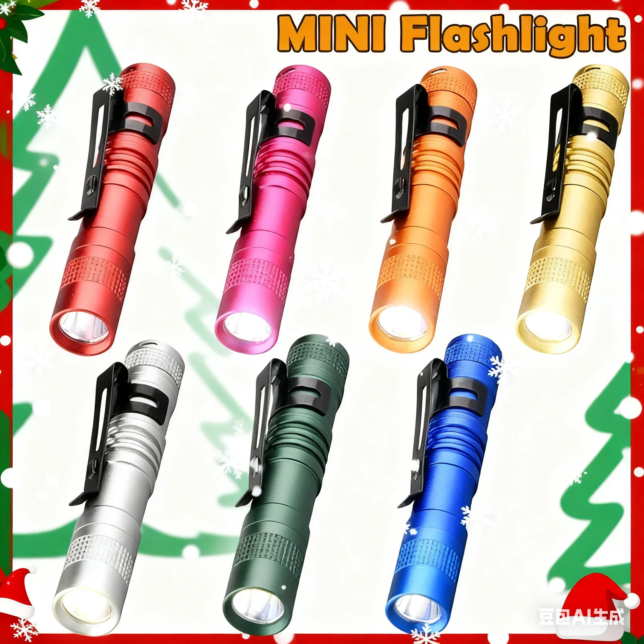 Small Mini LED Flashlight Handheld Pen Light Flashlight Tactical Pocket Torch PenLight with Clip Led Pen Flashlight