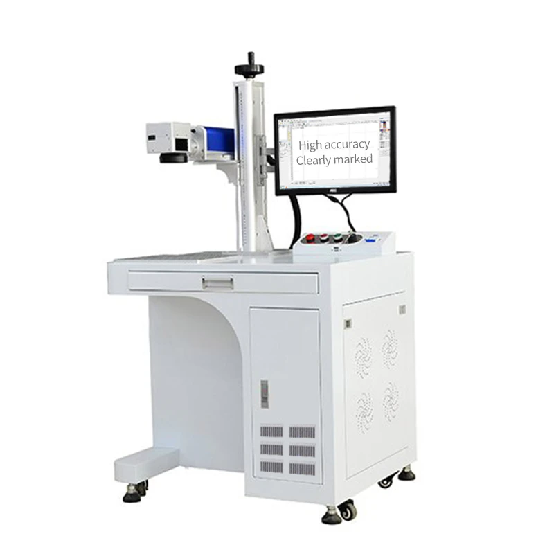 New 50W Metal Fiber Lasr Engraver 30 Watt Jewelry Engraving Cutting Machine Retail Industry Supports AI Graphic Format