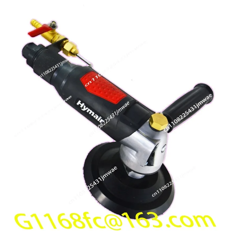 Wet Air Stone Polishers Pneumatic Water Grinders Air Powered Wet Sander with Rear Exhaust 5500 Rpm for Granite Marble Concrete