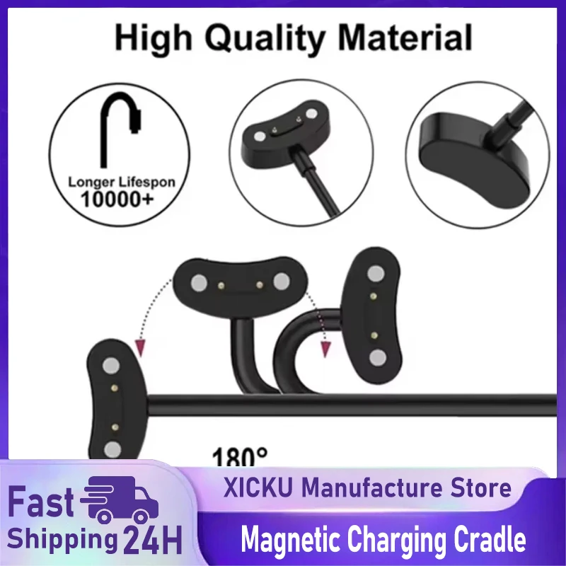 

USB Charging Cable Magnetic Charger For Ticwatch Pro 5 / Pro X / Pro 3 Ultra GPS / Pro 3 GPS / E3 Replacement Pro3 Pro5 ProX