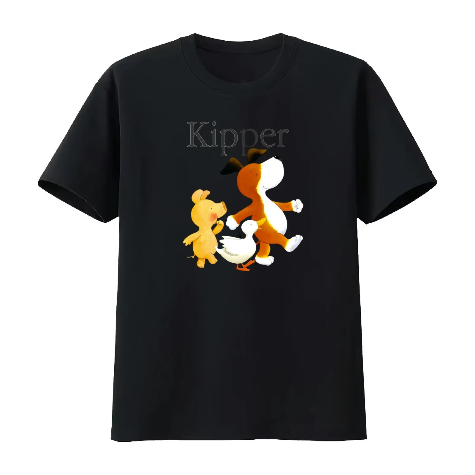 Kipper the dog T-Shirt Summer Casual Cotton Tee Oversized Streetwear Tops Vintage Graphic Print Loose Fit Short Sleeve
