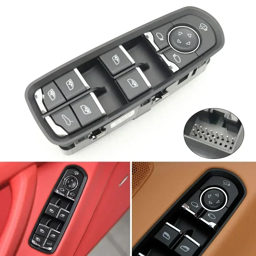 LHD 7PP 959858 MDML Elektrikli Ana Ön Elektrikli Cam Kontrol Düğmesi Anahtarı Porsche Panamera Cayenne Macan 2011-2017
