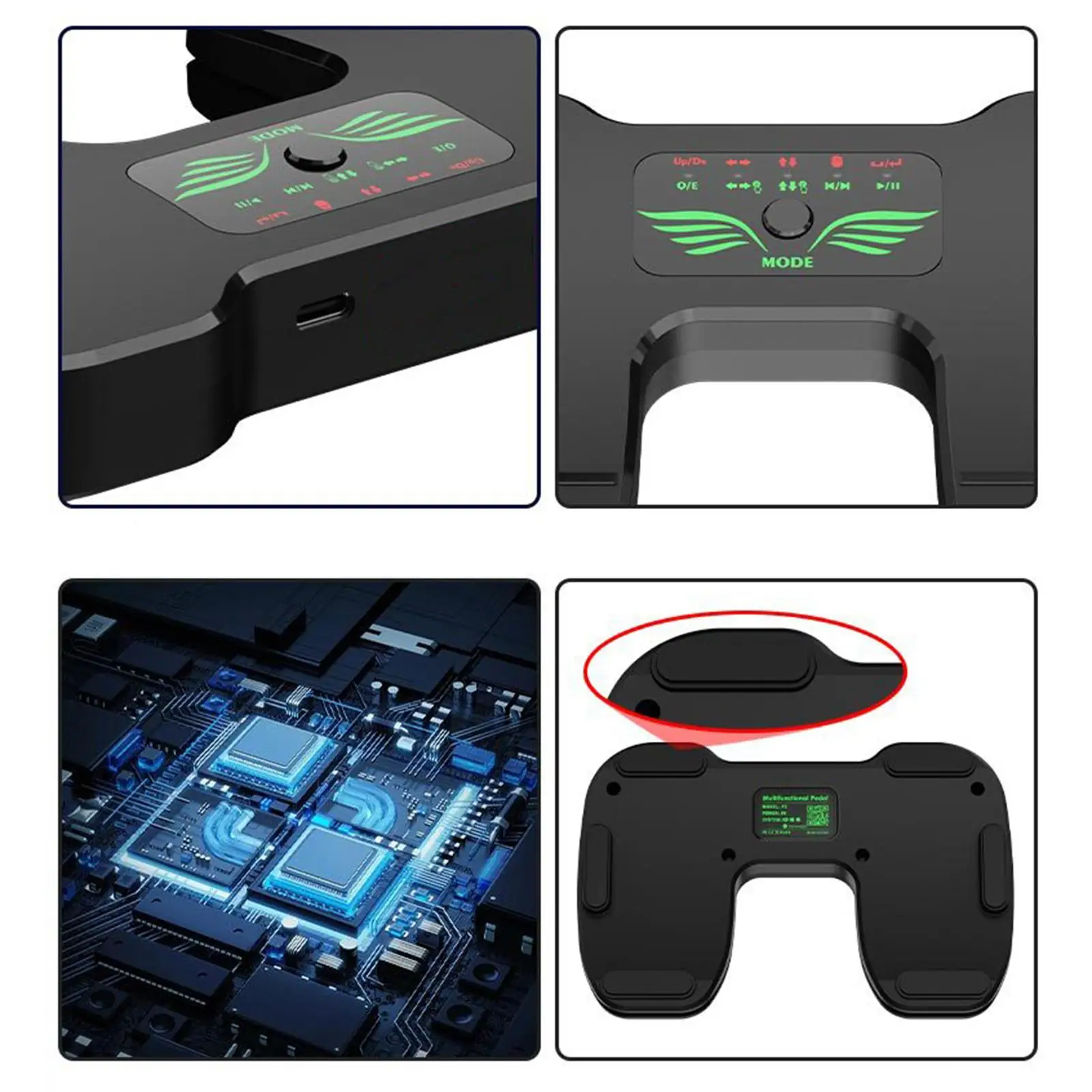 Music Page Turner Foot Pedal for Musical Instrumental Guitar Accessories