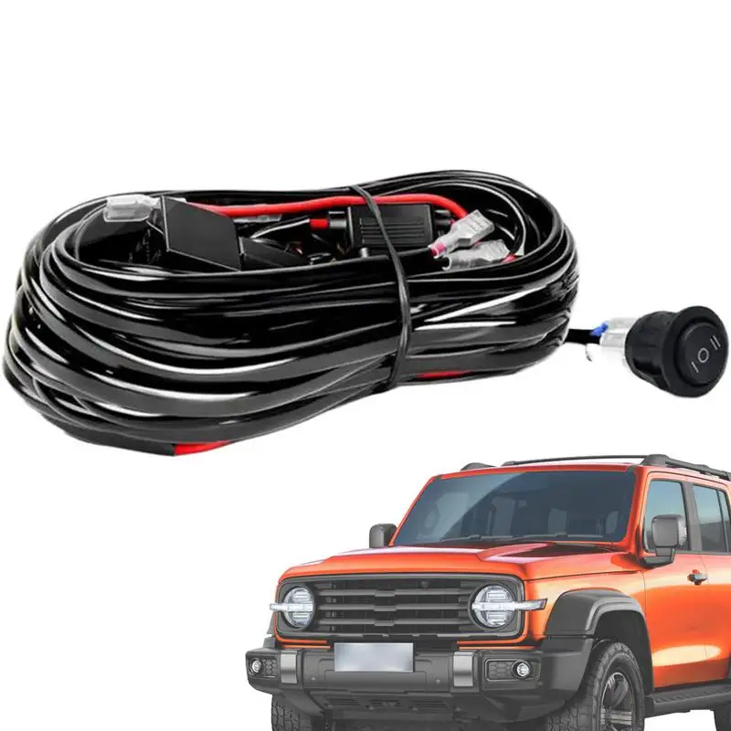 LED Light Bar Wiring Harness Kit Lead Wire Harness For Offroad LED Lights Fog Light Auto Spotlight Wiring Harness Set