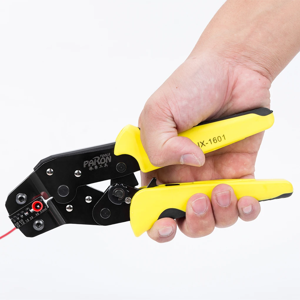 JX-1601-6 Wire Crimper 24-10AWG Engineering Ratchet Cord End Terminals Crimping Pliers