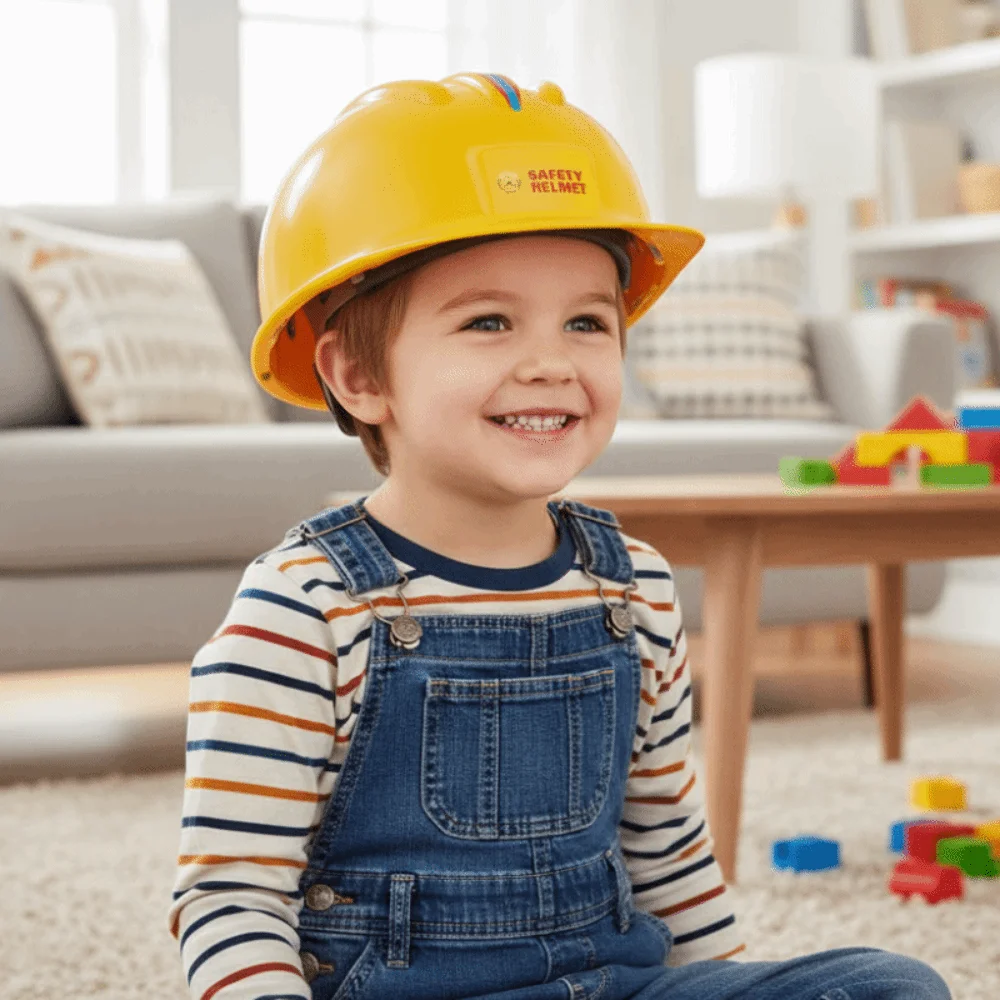 Worker Costume Plastic Simulation Engineering Hat Cosplay Ornaments Safety Engineering Hat Construction Hat Adult - view 4