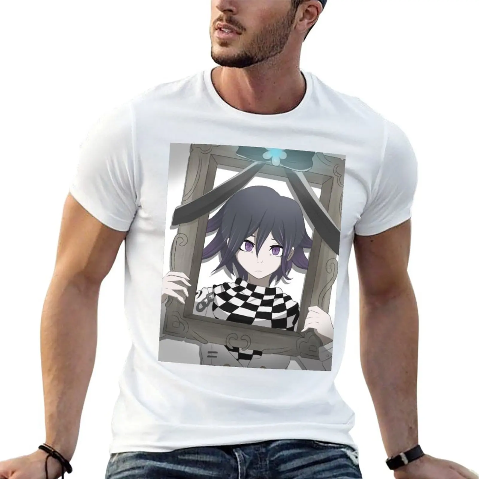 Kokichi Ouma Framed T-Shirt quick-drying vintage shirts men