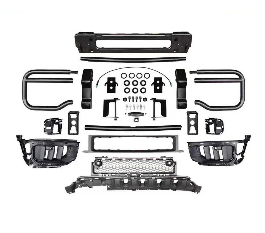 

For 2025 Benz G-Class W465 Body Kit Upgrade New Front Bumper Guard Grille Lamp In Plastic Models W465