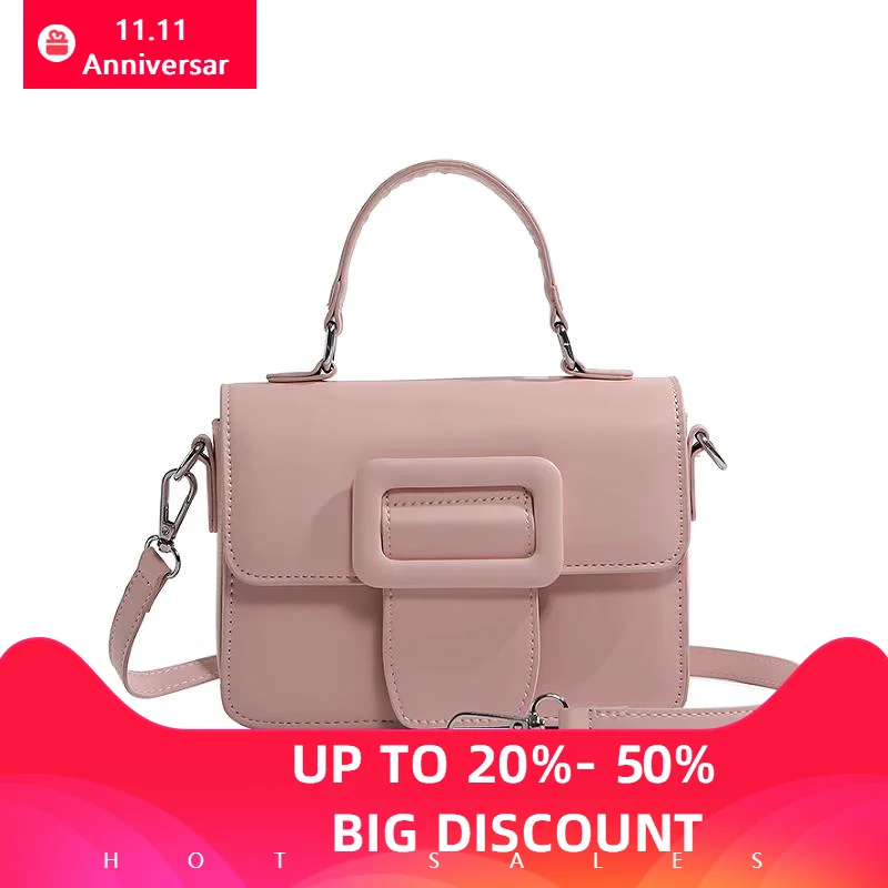 

New Brand Women Bag Luxury Leather Brand Square Bags Belt Shoulder Crossbody Satchels Small Box Purse Designer's Handbags