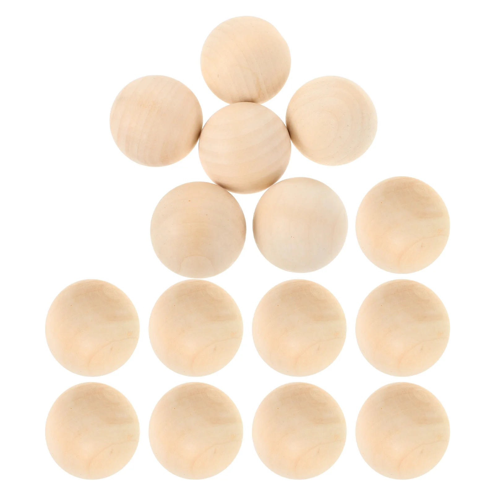 

15Pcs Solid Wood Hockey Balls 5Cm Natural Non-Bounce Training Balls for Floorball Street Hockey Practice Indoor Outdoor Sports