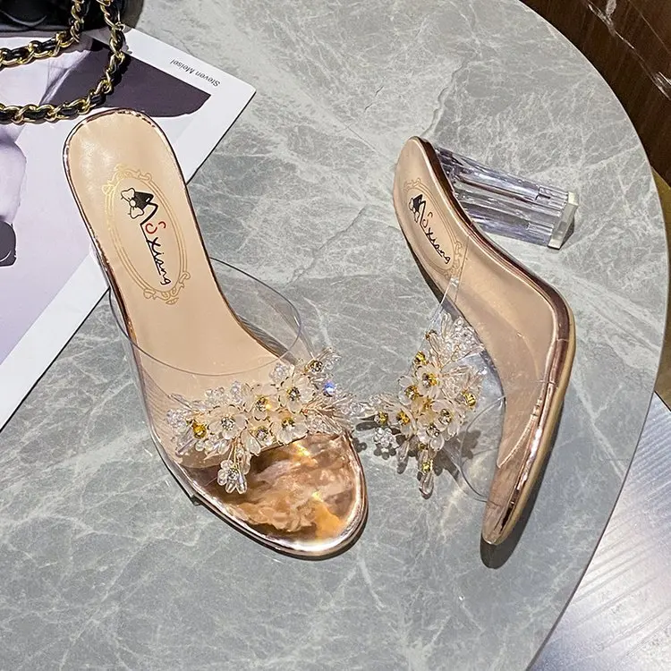 Sepatu Rendah TPR PU Rome Hoof Heels Kain Sepatu Rendah Rome Hoof Heels TPR PU