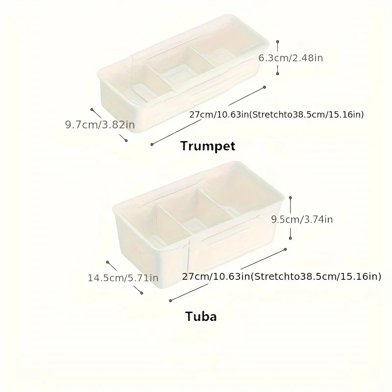 Drawer Storage Box with Dividers Adjustable Length Plastic Drawers Separators Organizer for Bedroom Office and Kitchen