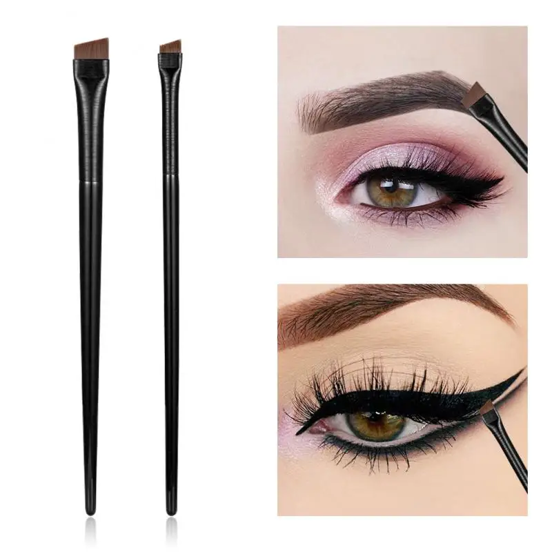 New 1/2pcs Blade Makeup Brushes Angled Thin Eyebrow Brush Flat Fine Eyeliner Brush Professional Liner Brow Beauty Makeup Tool