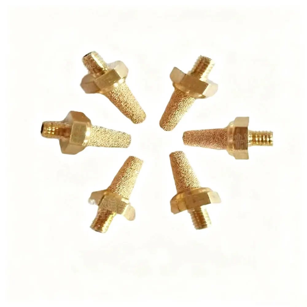 

10 шт./лот M5 набор фильтров для воздушного глушителя из чистой меди, комплект сменных аксессуаров для сценической дымовой машины, дымовая жидкость, трубка