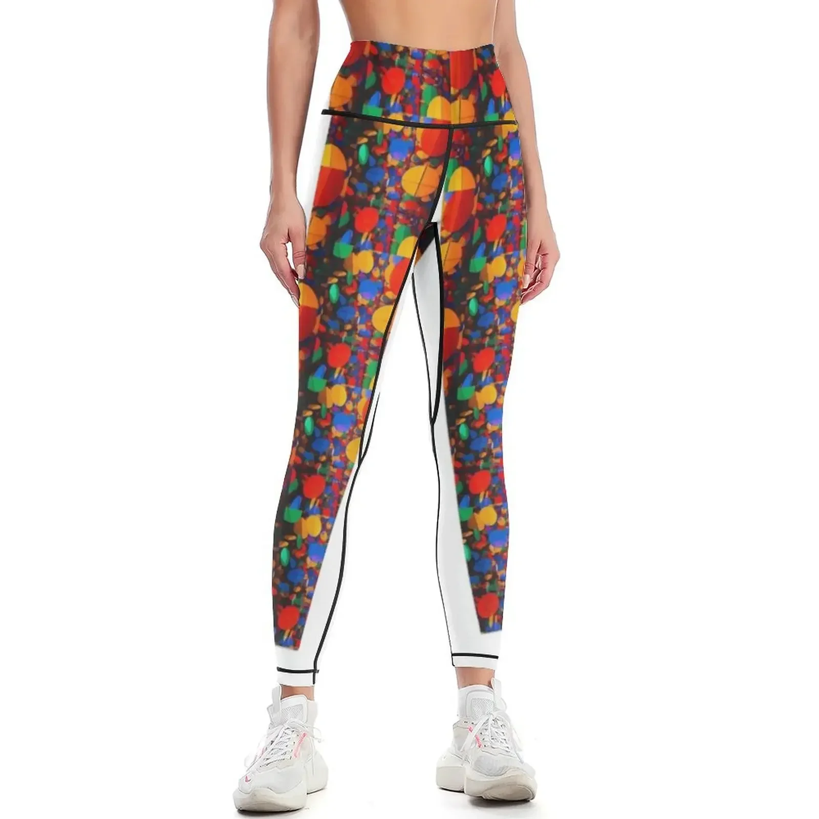 

Dot’s color dots Leggings gym womans sport legging gym top leggins push up woman Womens Leggings