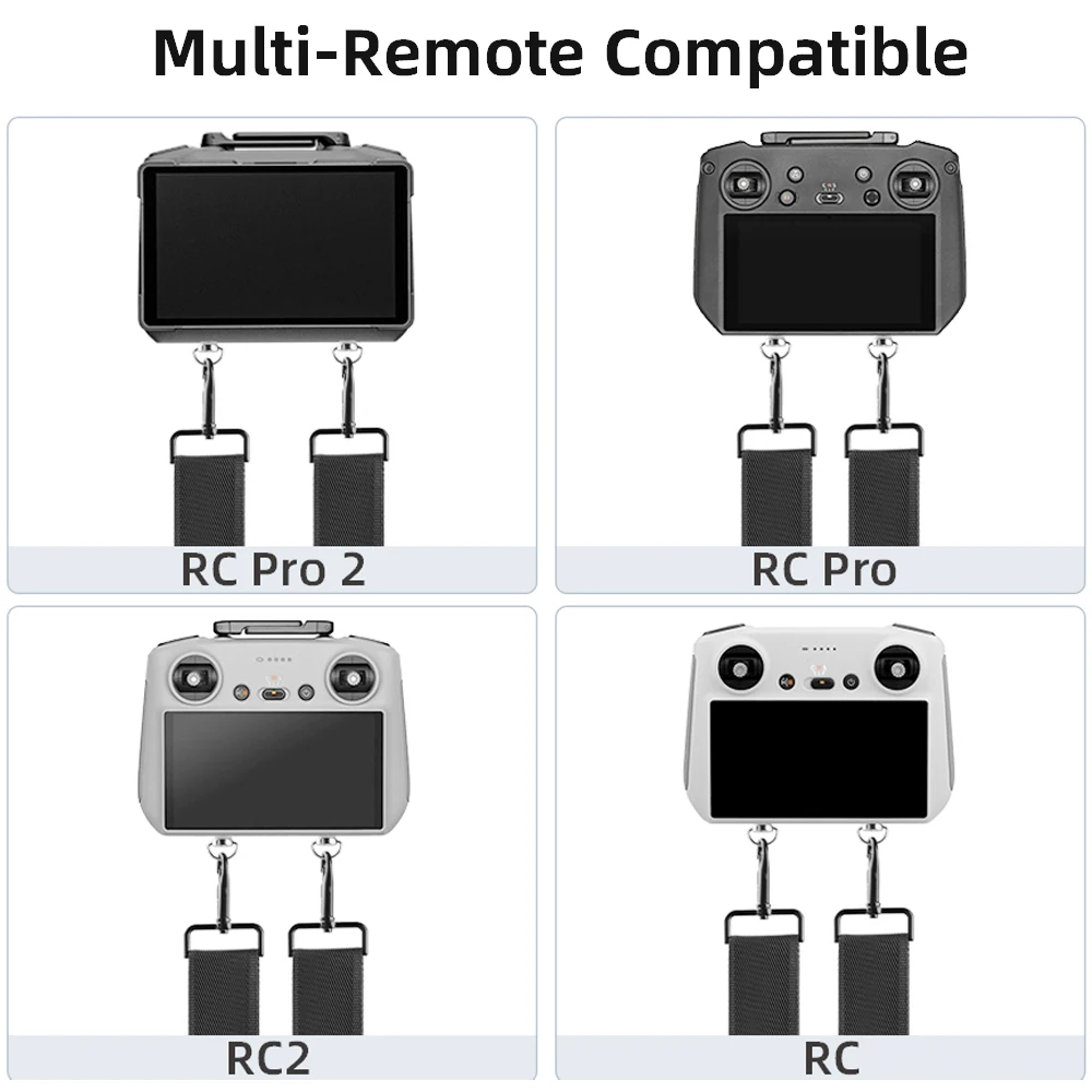 

Comfortable PU Leather Lanyard for DJI RC Pro 2/Mavic 4 Pro Adjustable Neck Strap Hands-Free Remote Controller Sling Accessories