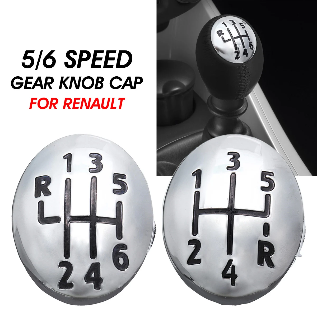 

5/6-Speed Car Gearshift Lever Handle For Renault Clio Twingo Scenic Megane II 1996-2011 Gearshift Lever Head Replacement