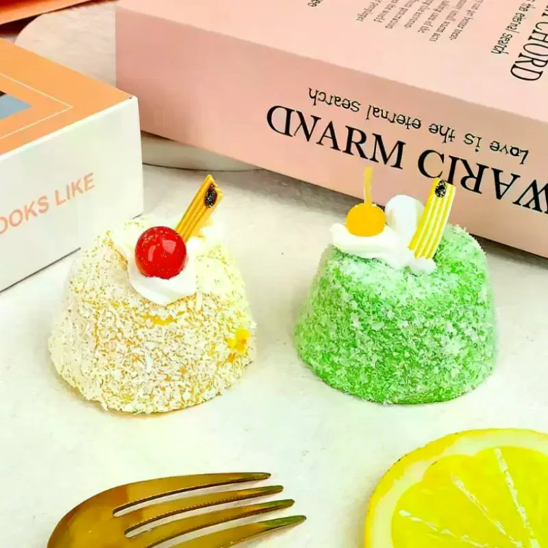 Cute Lovely Simulation Dessert Cake Squeeze Toy Soft Elastic Cake Toys Elastic Slow Rebound Squeeze Stress Relief Toys