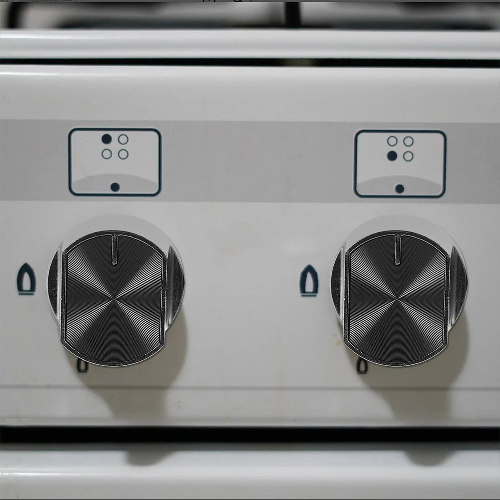 

8pcs Gas Stove Switch Metal Knobs Electric Cooktop Control Replacement Parts Burner Universal Fit Kitchen Accessories