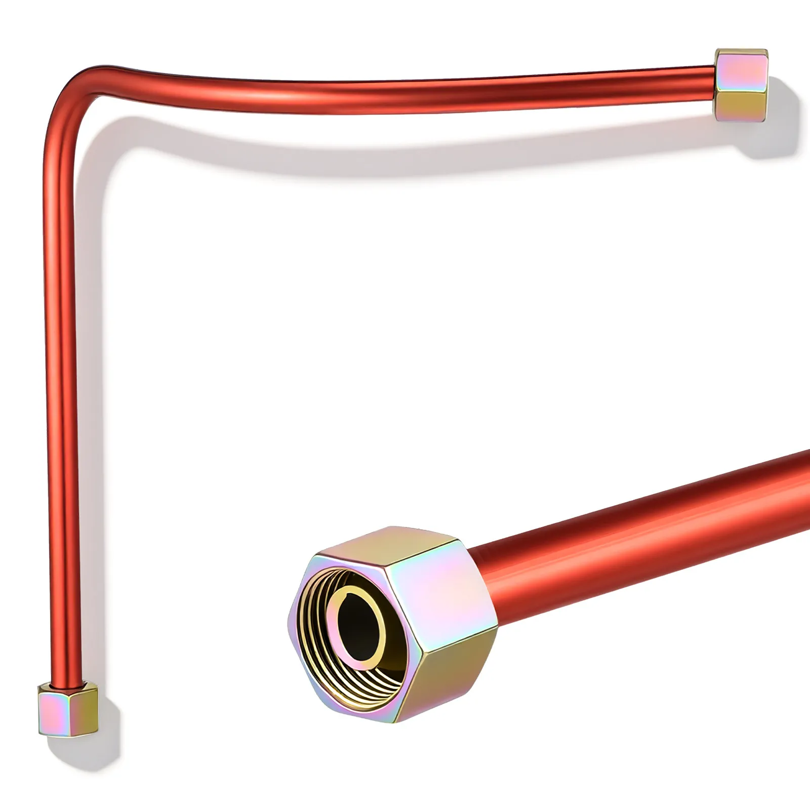 Air Compressor Exhaust Tube Aluminum Unloader Hose Replacement Compatible with Various Models Easy Installation Seamless