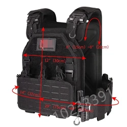 New combat vest 6094 quick detachable light laser cut tactical vest black gear to carry Protective plate