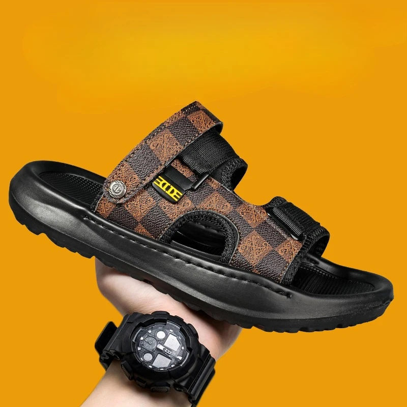 

Men's Light Casual Sandals Summer Soft-sole Non-slip Beach Shoes Fashion Outdoor Dual-use Slippers Youth Comfort Sports Sandals