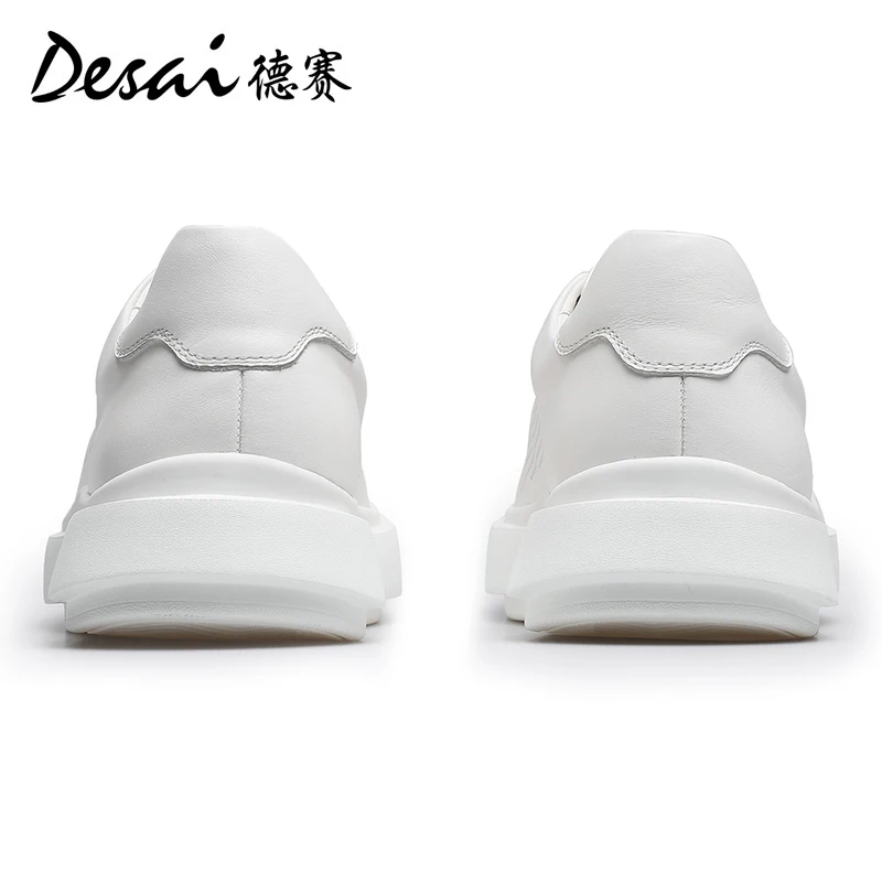 DS3072 Desai Shoes Men\'s 2024 Summer Breathable Little White Shoes Men\'s Genuine Leather Lightweight Sports Shoes Thin Men\'s Cas