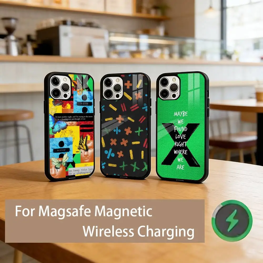 

E-Ed S-Sheeran Singer Phone Case For iPhone17,16,15,14,13,12,11 Plus,Pro Magnetic For Magsafe Wireless Charging