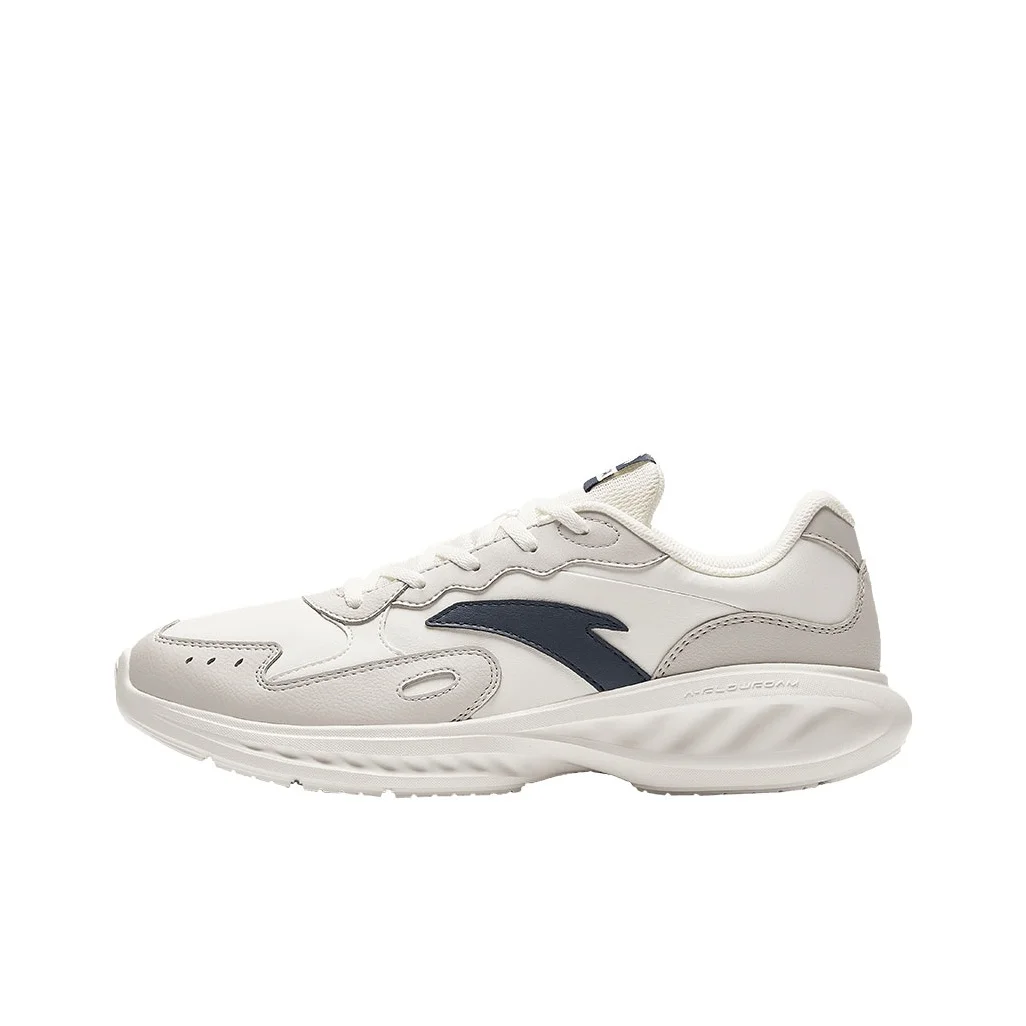 

Anta Nebula Fabric Abrasion Resistant Breathable Low top Casual Running Shoes Men's White Gray 912445571-8