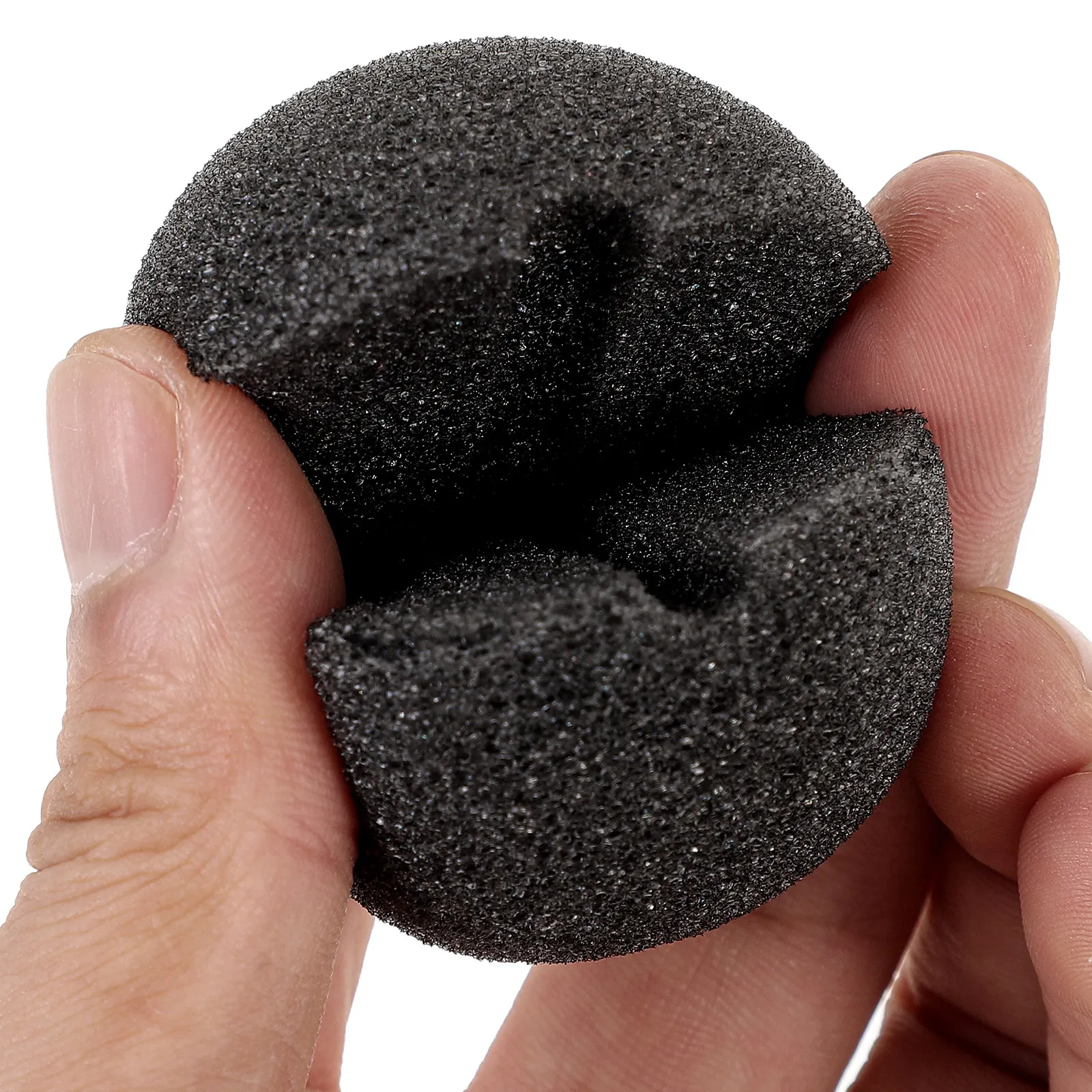 

50Pcs Sponge Clown Nose Props Simple Funny Nose Clip for Christmas Halloween Party Costume Balls Black Clown Sponge