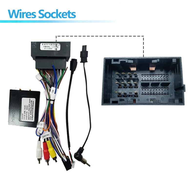 Roadivox Car 16 pin Wiring Harness Adapter Canbus Box For Fiat 500 500L Doblo Ducato Turkish Version Radio Power Cable