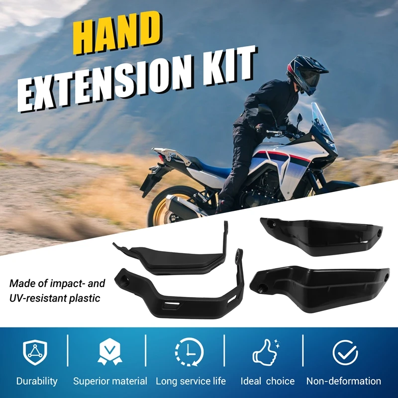 Motorcycle Handguard Extension Kit Handlebar Wind Guard Windshield For Honda TRANSALP XL750 XL 750 2023