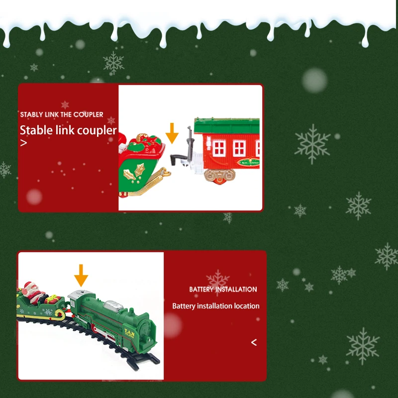 Prezenty świąteczne, zabawki - pociągi świąteczne na szynach