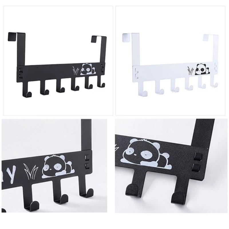  White Modern Door Hook Damage Proof Wall Mounted Storage Solution Practical